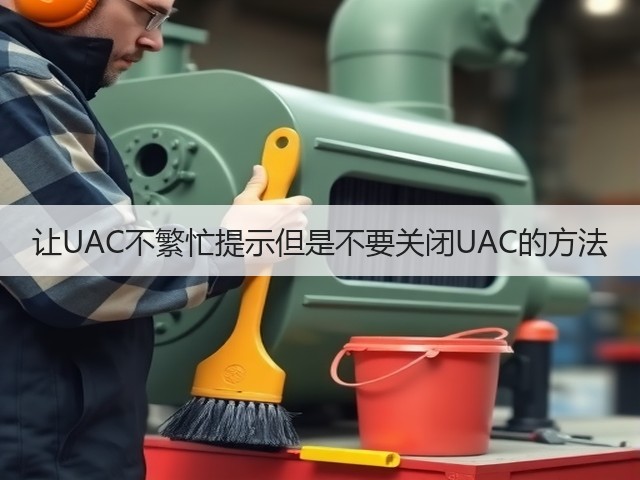 让UAC不繁忙提示但是不要关闭UAC的方法(图1) 让UAC不繁忙提示但是不要关闭UAC的方法(图1)