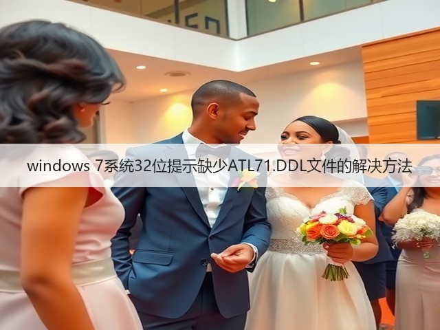 windows 7系统32位提示缺少ATL71.DDL文件的解决方法(图1)