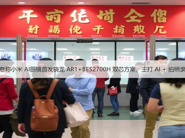 消息称小米 AI眼镜首发骁龙 AR1+BES2700H 双芯方案,主打 AI + 拍照录像(图3) 消息称小米 AI眼镜首发骁龙 AR1+BES2700H 双芯方案,主打 AI + 拍照录像(图3)
