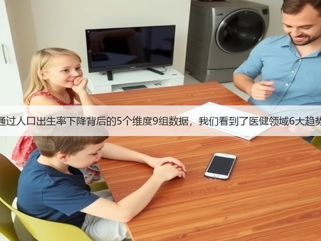 通过人口出生率下降背后的5个维度9组数据，我们看到了医健领域6大趋势(图1)