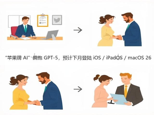 “苹果牌 AI”拥抱 GPT-5,预计下月登陆 iOS / iPadOS / macOS 26(图1) “苹果牌 AI”拥抱 GPT-5,预计下月登陆 iOS / iPadOS / macOS 26(图1)