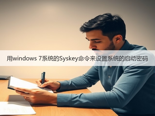 用windows 7系统的Syskey命令来设置系统的启动密码(图1)