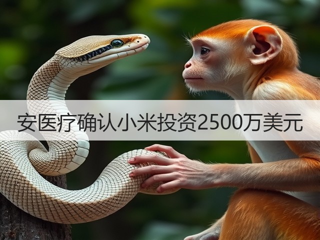 安医疗确认小米投资2500万美元(图2) 安医疗确认小米投资2500万美元(图2)