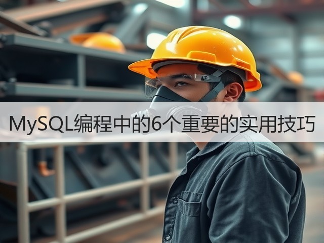 MySQL编程中的6个重要的实用技巧(图1) MySQL编程中的6个重要的实用技巧(图1)