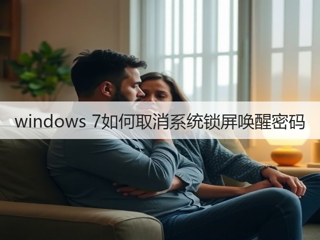 windows 7如何取消系统锁屏唤醒密码(图2) windows 7如何取消系统锁屏唤醒密码(图2)