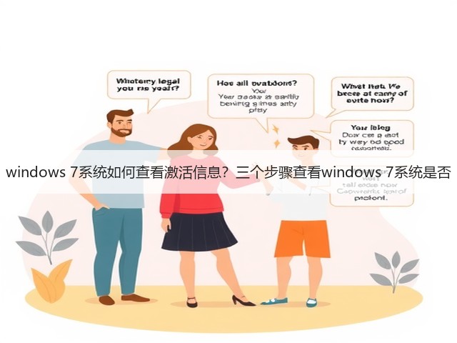 windows 7系统如何查看激活信息？三个步骤查看windows 7系统是否(图2)