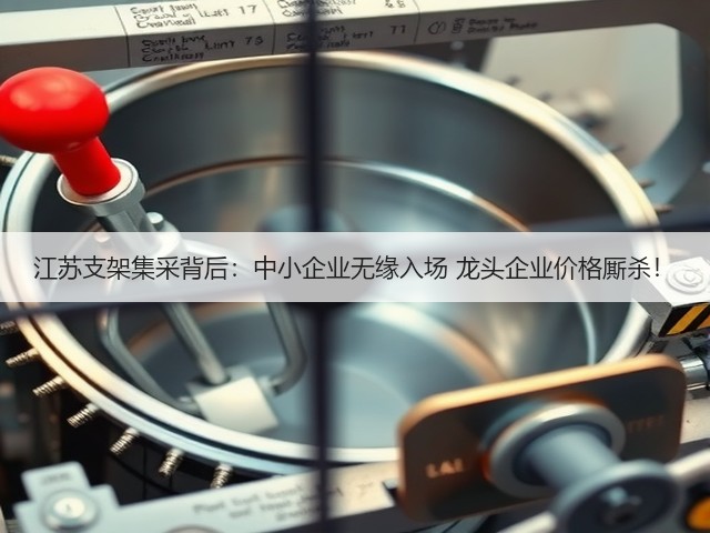 江苏支架集采背后:中小企业无缘入场 龙头企业价格厮杀!(图1) 江苏支架集采背后:中小企业无缘入场 龙头企业价格厮杀!(图1)