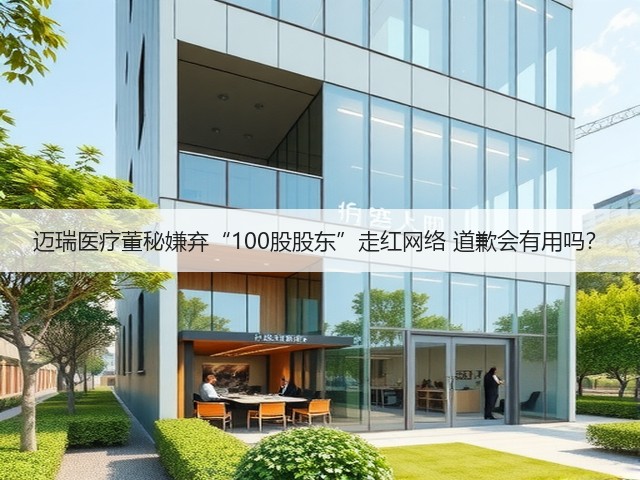 迈瑞医疗董秘嫌弃“100股股东”走红网络 道歉会有用吗？(图1)