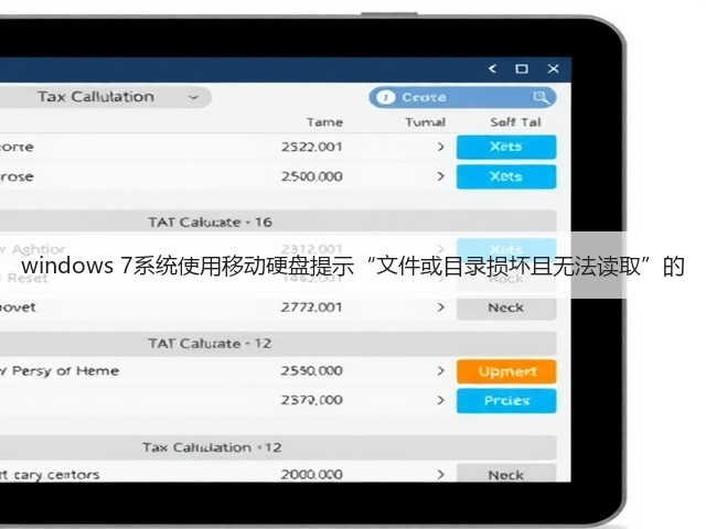 windows 7系统使用移动硬盘提示“文件或目录损坏且无法读取”的(图3) windows 7系统使用移动硬盘提示“文件或目录损坏且无法读取”的(图3)