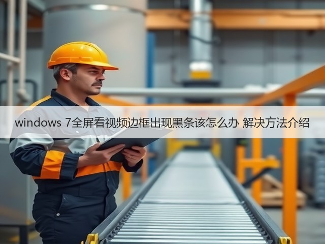 windows 7全屏看视频边框出现黑条该怎么办 解决方法介绍(图3) windows 7全屏看视频边框出现黑条该怎么办 解决方法介绍(图3)