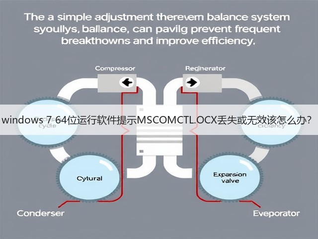 windows 7 64位运行软件提示MSCOMCTL.OCX丢失或无效该怎么办?(图3) windows 7 64位运行软件提示MSCOMCTL.OCX丢失或无效该怎么办?(图3)
