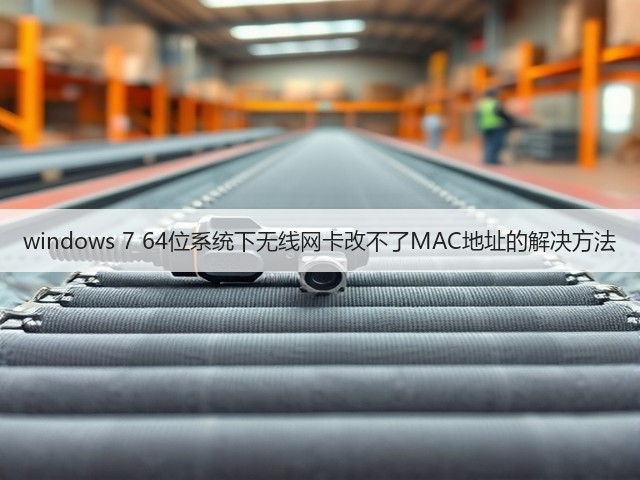 windows 7 64位系统下无线网卡改不了MAC地址的解决方法(图3)