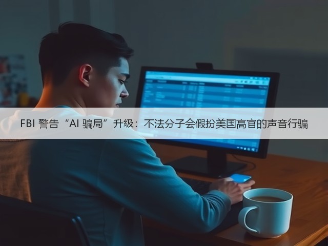 FBI 警告“AI 骗局”升级:不法分子会假扮美国高官的声音行骗(图1) FBI 警告“AI 骗局”升级:不法分子会假扮美国高官的声音行骗(图1)