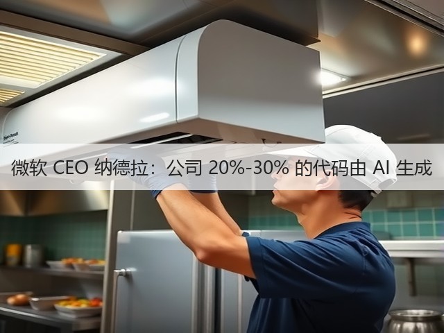 微软 CEO 纳德拉：公司 20%-30% 的代码由 AI 生成(图2)