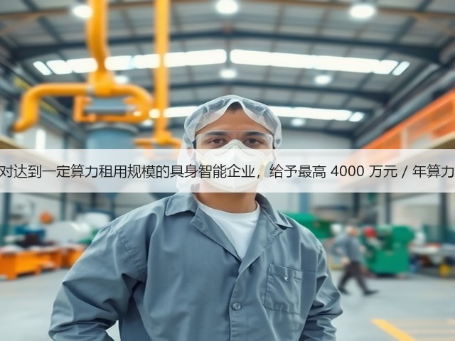 上海:对达到一定算力租用规模的具身智能企业,给予最高 4000 万元 / 年算力券支持(图3) 上海:对达到一定算力租用规模的具身智能企业,给予最高 4000 万元 / 年算力券支持(图3)