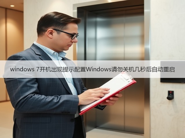 windows 7开机出现提示配置Windows请勿关机几秒后自动重启(图3)
