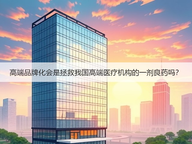 高端品牌化会是拯救我国高端医疗机构的一剂良药吗?(图3) 高端品牌化会是拯救我国高端医疗机构的一剂良药吗?(图3)