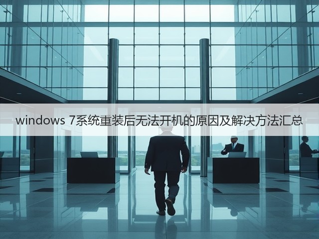 windows 7系统重装后无法开机的原因及解决方法汇总(图2) windows 7系统重装后无法开机的原因及解决方法汇总(图2)