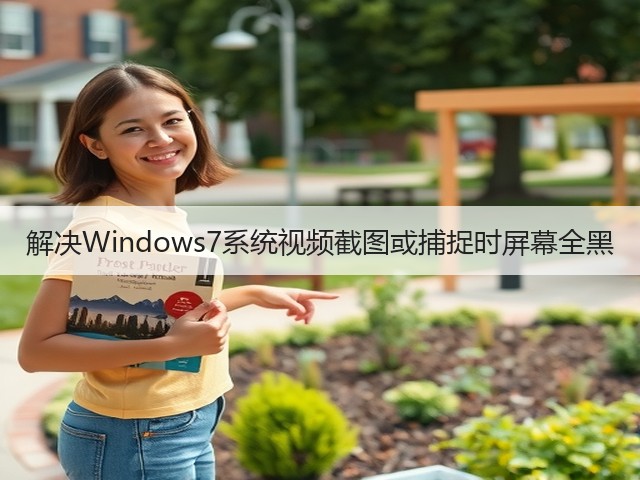 解决Windows7系统视频截图或捕捉时屏幕全黑(图1)