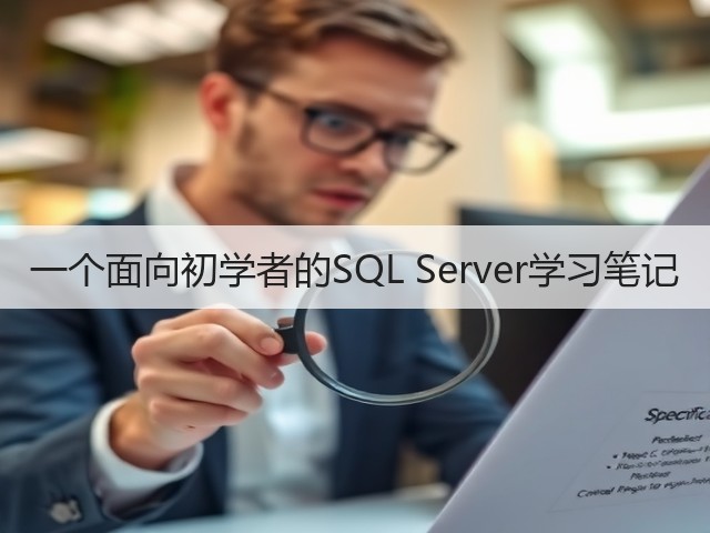 一个面向初学者的SQL Server学习笔记(图1) 一个面向初学者的SQL Server学习笔记(图1)