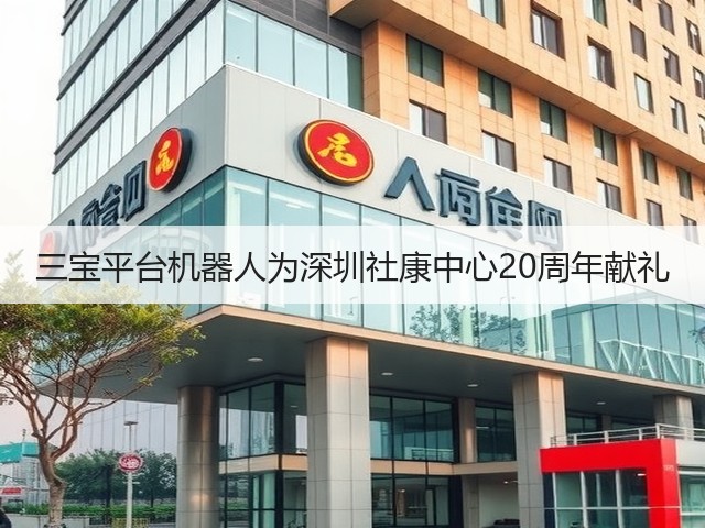 三宝平台机器人为深圳社康中心20周年献礼(图2) 三宝平台机器人为深圳社康中心20周年献礼(图2)
