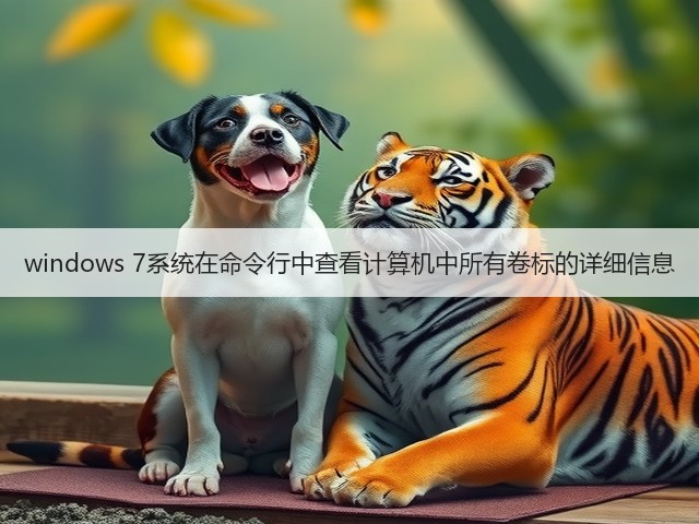 windows 7系统在命令行中查看计算机中所有卷标的详细信息(图2)