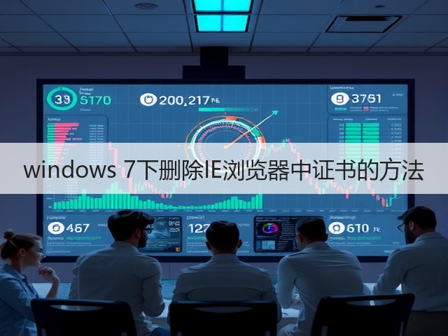 windows 7下删除IE浏览器中证书的方法(图2) windows 7下删除IE浏览器中证书的方法(图2)