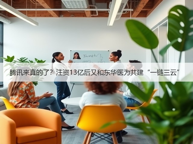 腾讯来真的了？注资13亿后又和东华医为共建“一链三云”(图1)