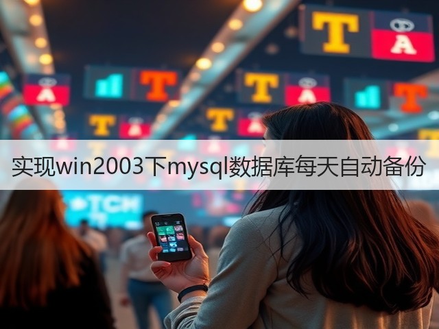 实现win2003下mysql数据库每天自动备份(图1) 实现win2003下mysql数据库每天自动备份(图1)