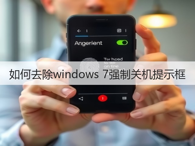 如何去除windows 7强制关机提示框(图2)