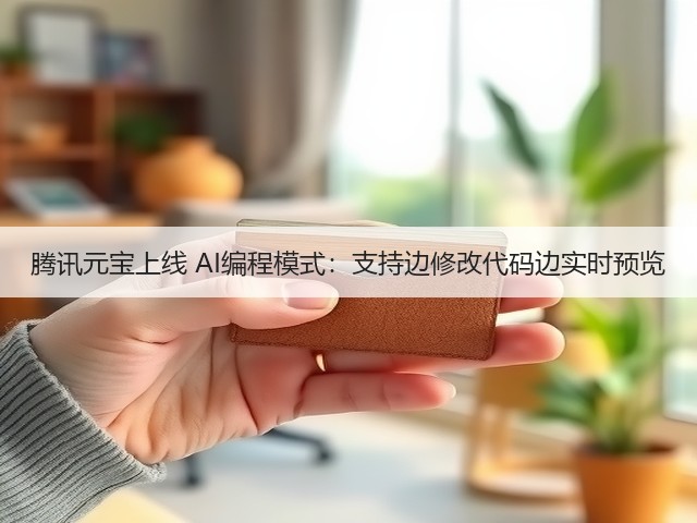 腾讯元宝上线 AI编程模式：支持边修改代码边实时预览(图2)