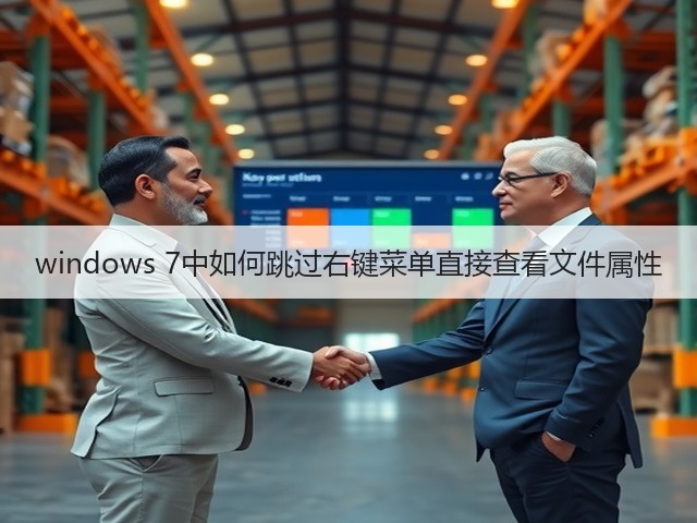 windows 7中如何跳过右键菜单直接查看文件属性(图3)