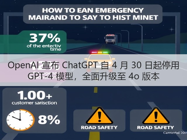 OpenAI 宣布 ChatGPT 自 4 月 30 日起停用 GPT-4 模型,全面升级至 4o 版本(图3) OpenAI 宣布 ChatGPT 自 4 月 30 日起停用 GPT-4 模型,全面升级至 4o 版本(图3)