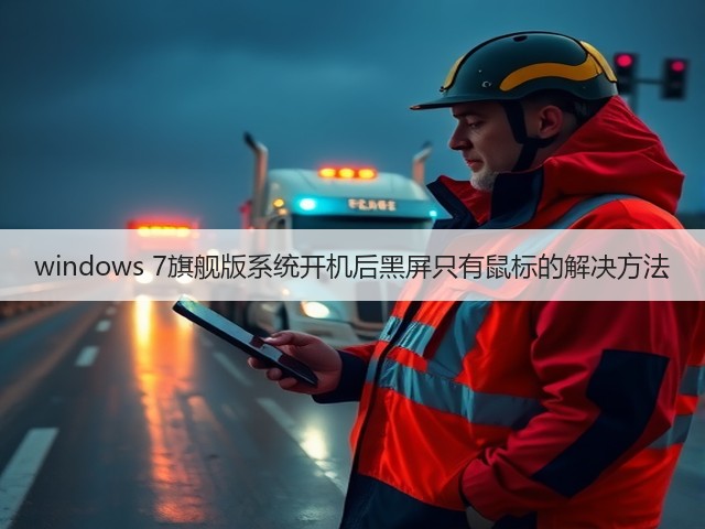 windows 7旗舰版系统开机后黑屏只有鼠标的解决方法(图3)