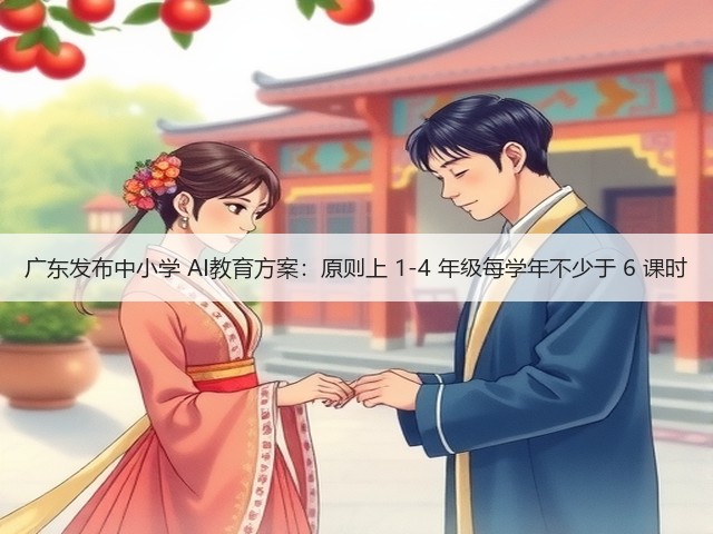 广东发布中小学 AI教育方案：原则上 1-4 年级每学年不少于 6 课时(图2)