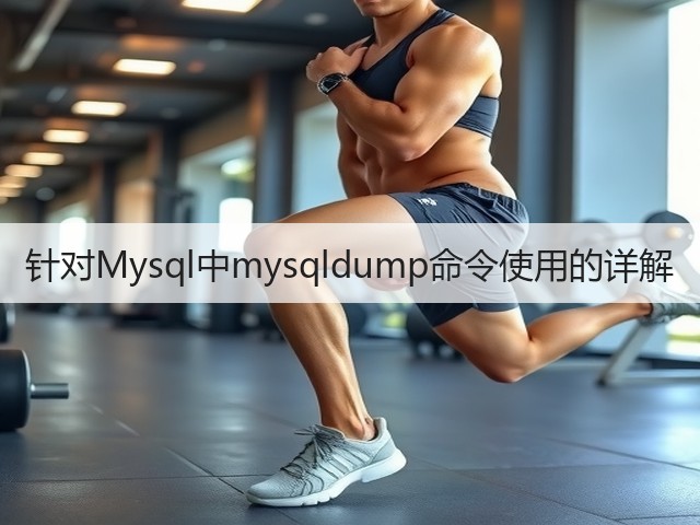 针对Mysql中mysqldump命令使用的详解(图3) 针对Mysql中mysqldump命令使用的详解(图3)