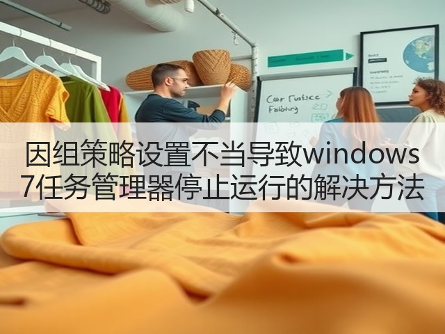 因组策略设置不当导致windows 7任务管理器停止运行的解决方法(图2)