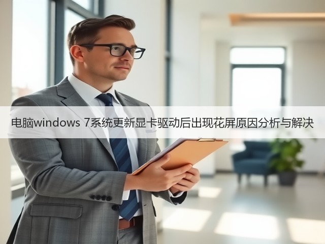 电脑windows 7系统更新显卡驱动后出现花屏原因分析与解决(图1) 电脑windows 7系统更新显卡驱动后出现花屏原因分析与解决(图1)