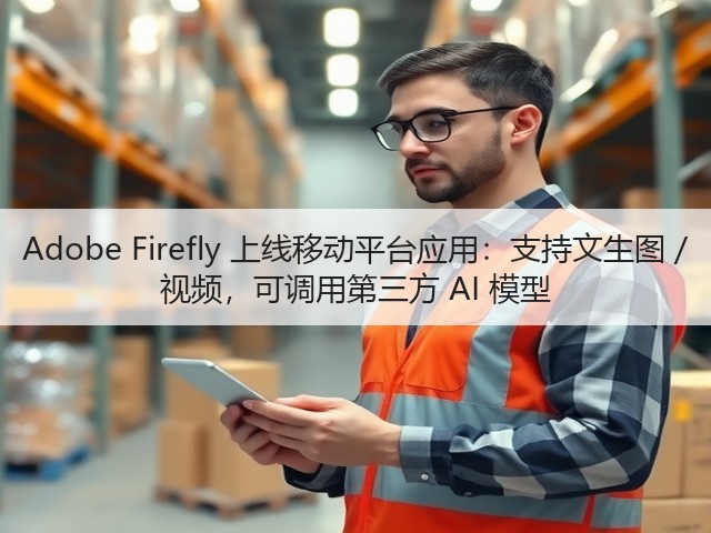 Adobe Firefly 上线移动平台应用:支持文生图 / 视频,可调用第三方 AI 模型(图3) Adobe Firefly 上线移动平台应用:支持文生图 / 视频,可调用第三方 AI 模型(图3)