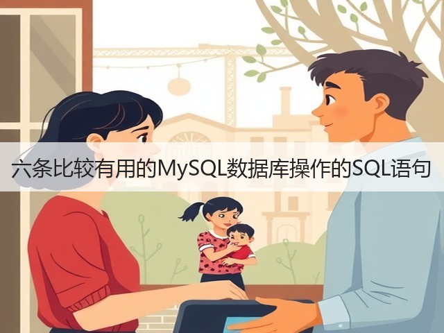 六条比较有用的MySQL数据库操作的SQL语句(图2) 六条比较有用的MySQL数据库操作的SQL语句(图2)