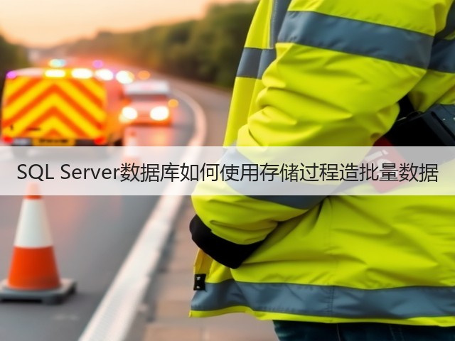 SQL Server数据库如何使用存储过程造批量数据(图1)