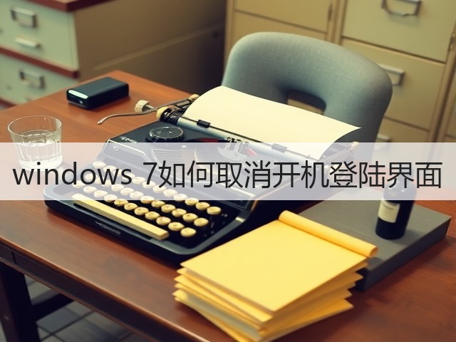 windows 7如何取消开机登陆界面(图3)