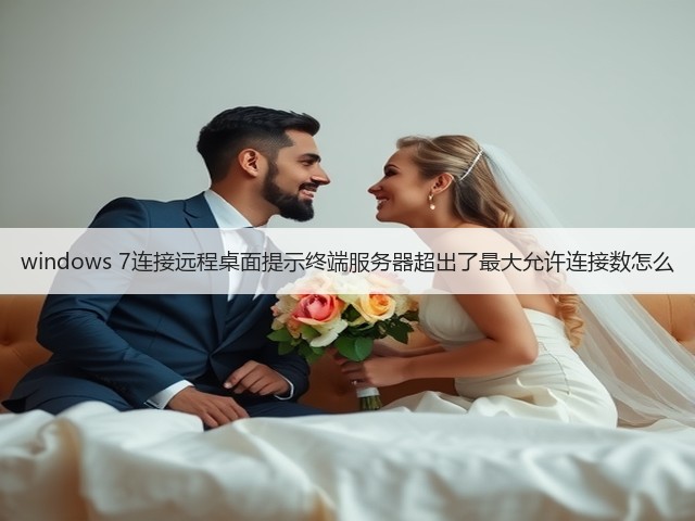 windows 7连接远程桌面提示终端服务器超出了最大允许连接数怎么(图2) windows 7连接远程桌面提示终端服务器超出了最大允许连接数怎么(图2)