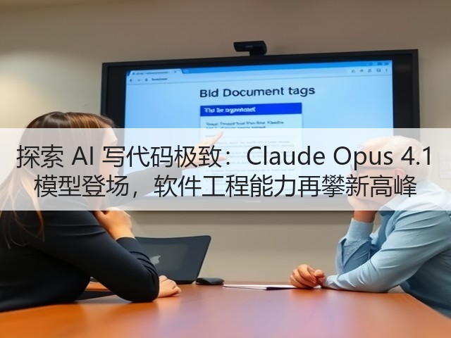 探索 AI 写代码极致：Claude Opus 4.1 模型登场，软件工程能力再攀新高峰(图3)