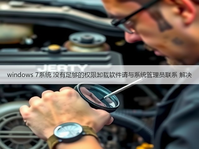 windows 7系统 没有足够的权限卸载软件请与系统管理员联系 解决(图2) windows 7系统 没有足够的权限卸载软件请与系统管理员联系 解决(图2)