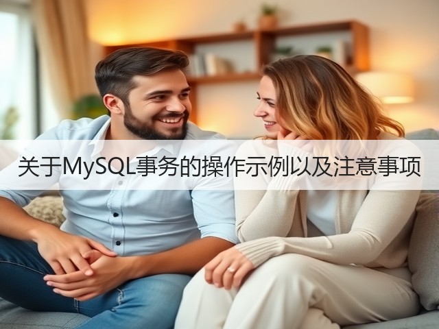 关于MySQL事务的操作示例以及注意事项(图1)