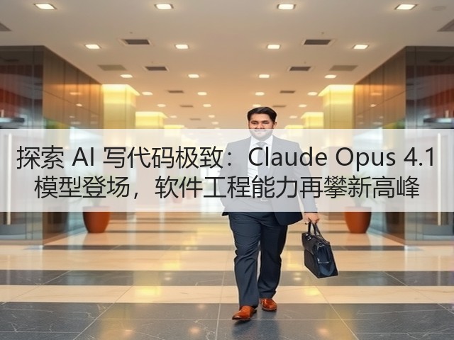 探索 AI 写代码极致：Claude Opus 4.1 模型登场，软件工程能力再攀新高峰(图2)