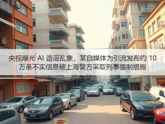 央视曝光 AI 造谣乱象,某自媒体为引流发布约 10 万条不实信息被上海警方采取刑事强制措施(图3) 央视曝光 AI 造谣乱象,某自媒体为引流发布约 10 万条不实信息被上海警方采取刑事强制措施(图3)