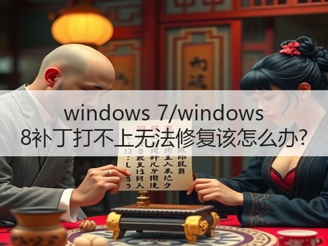 windows 7/windows 8补丁打不上无法修复该怎么办?(图1) windows 7/windows 8补丁打不上无法修复该怎么办?(图1)