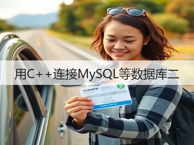 用C++连接MySQL等数据库二(图3) 用C++连接MySQL等数据库二(图3)